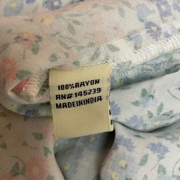 NWOT Style Envy halter top front tie coral/blue button front maxi dress, size M - Picture 9 of 10